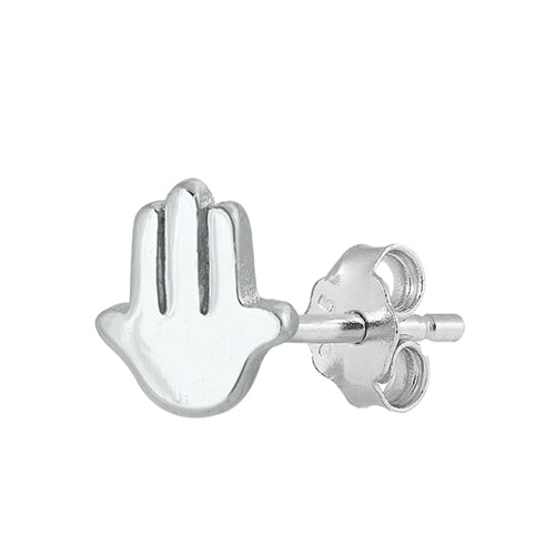 Silver Earrings - Hamsa