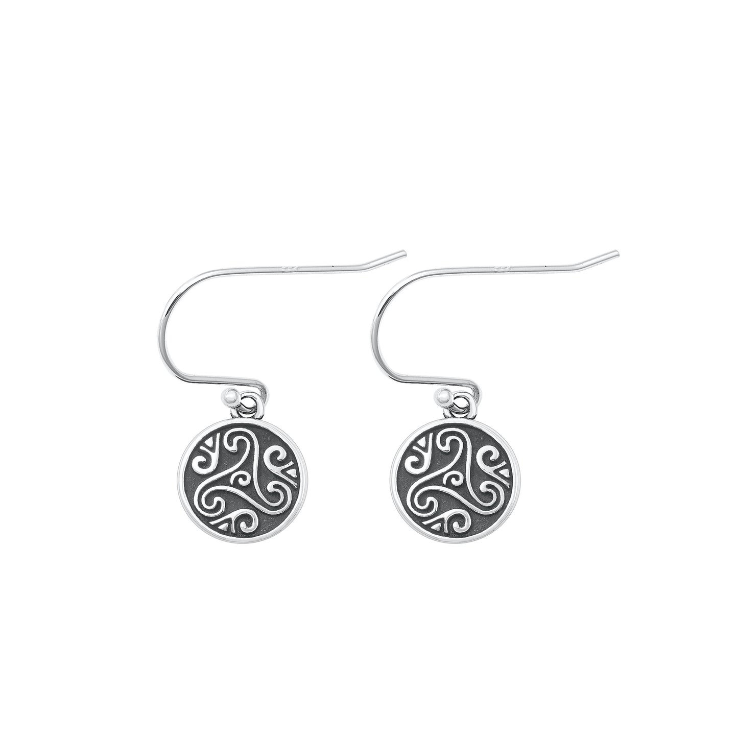 Silver Earrings - Triskelion