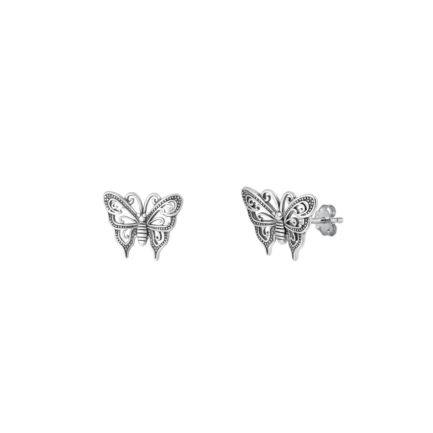 Silver Earring - Butterfly