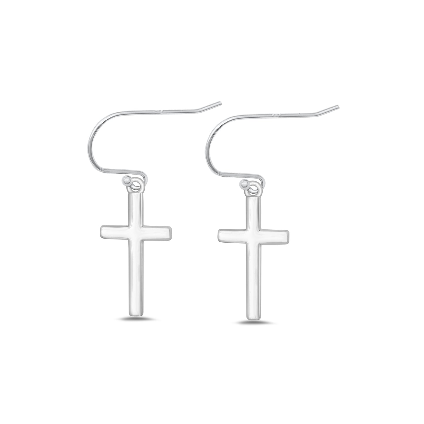 Silver Earring - Cross