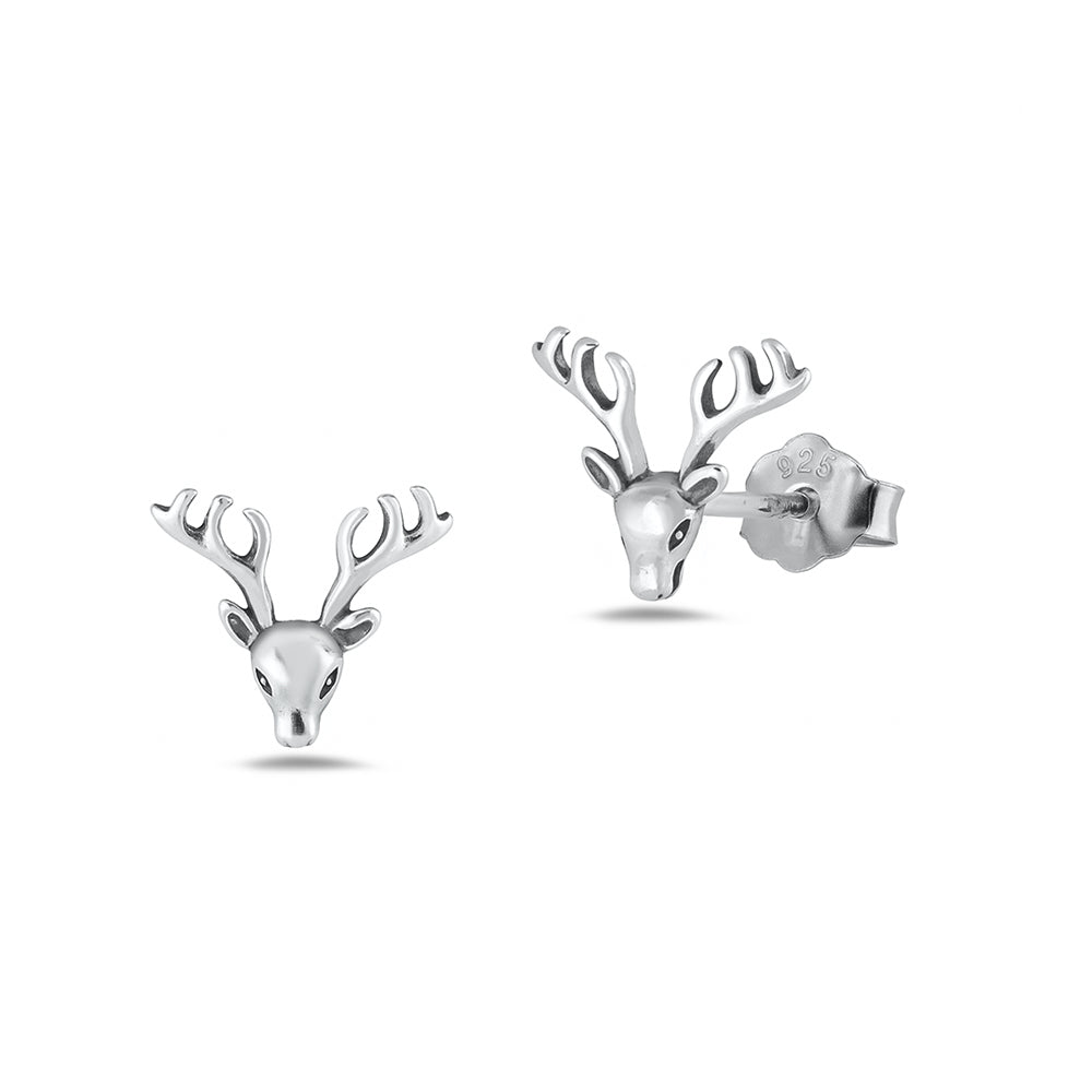 Silver Earring - Deer