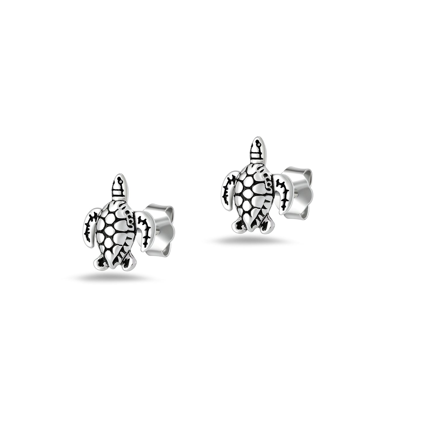 Silver Earring - Sea Turtles