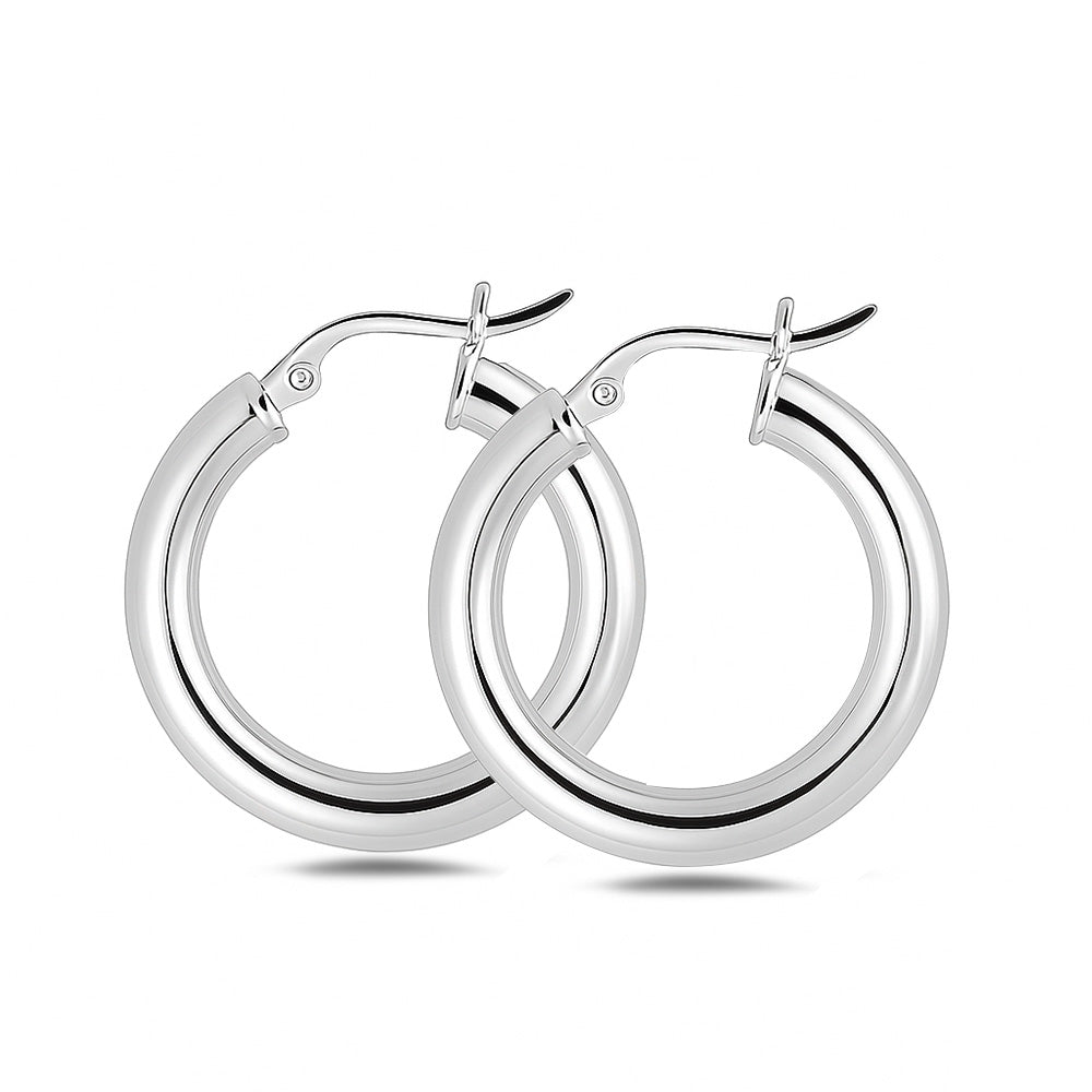 Silver Hoop Earrings