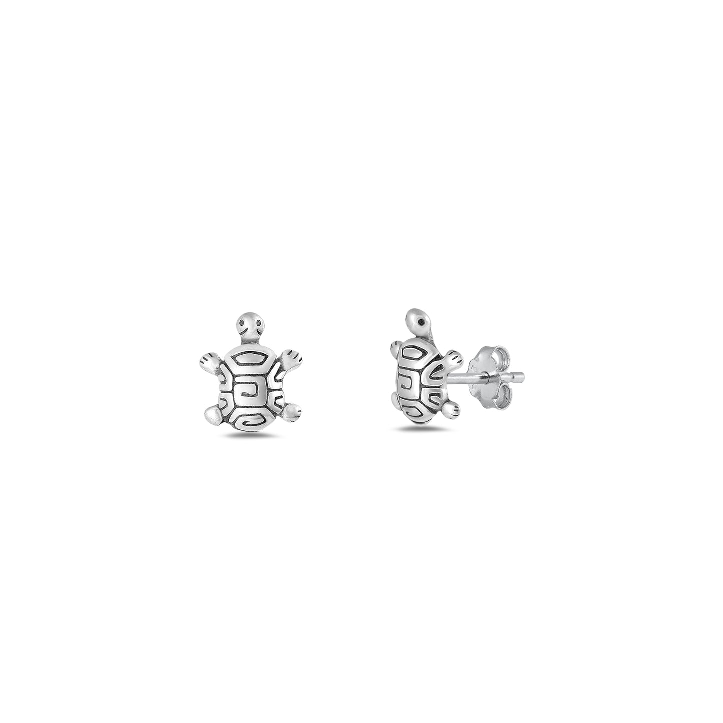 Silver Earring - Turtle