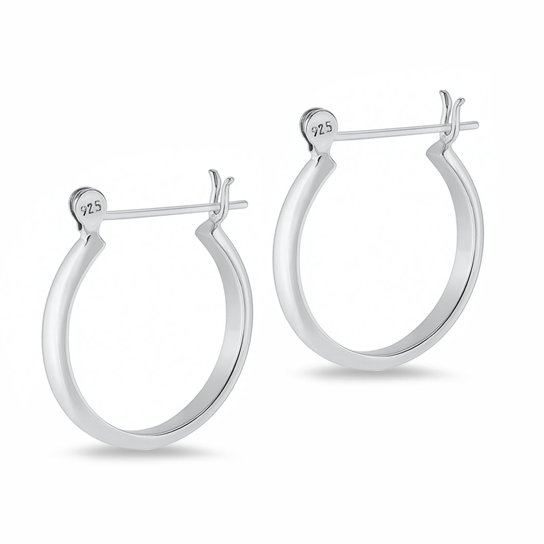 Silver Hoop Earrings