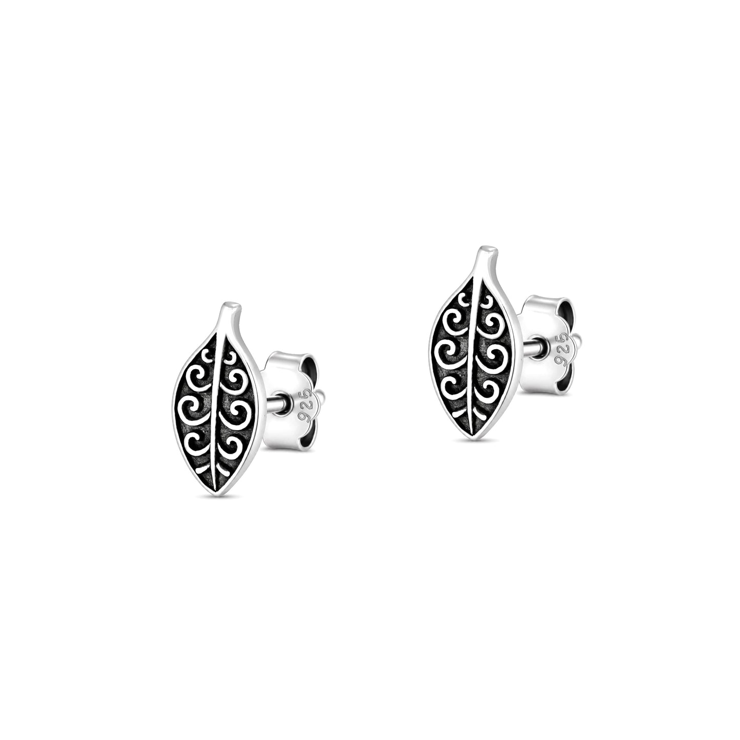 Silver Earring - Leaf
