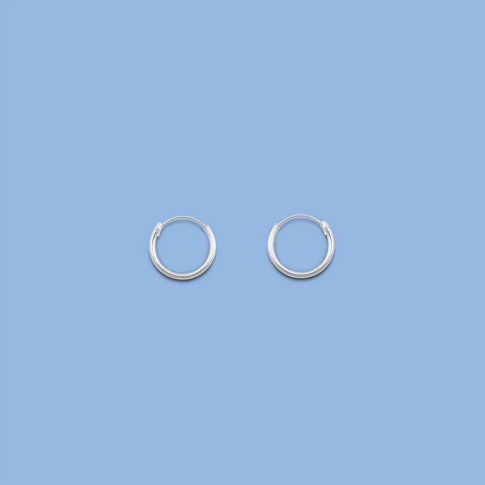 Continuous Hoop Earrings - 1.2 x 12 mm