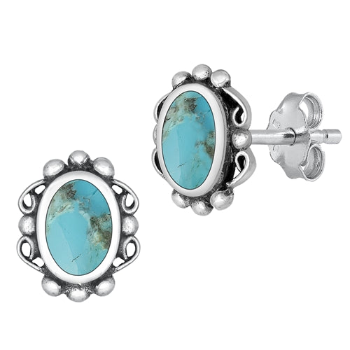 Silver Stone Earring