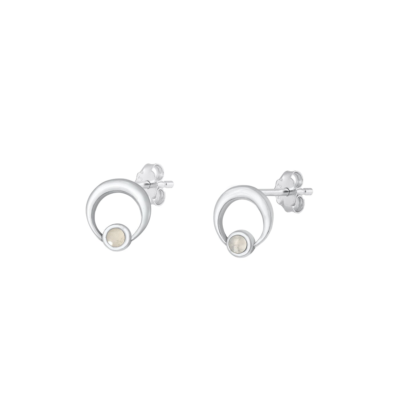 Silver Stone Earring