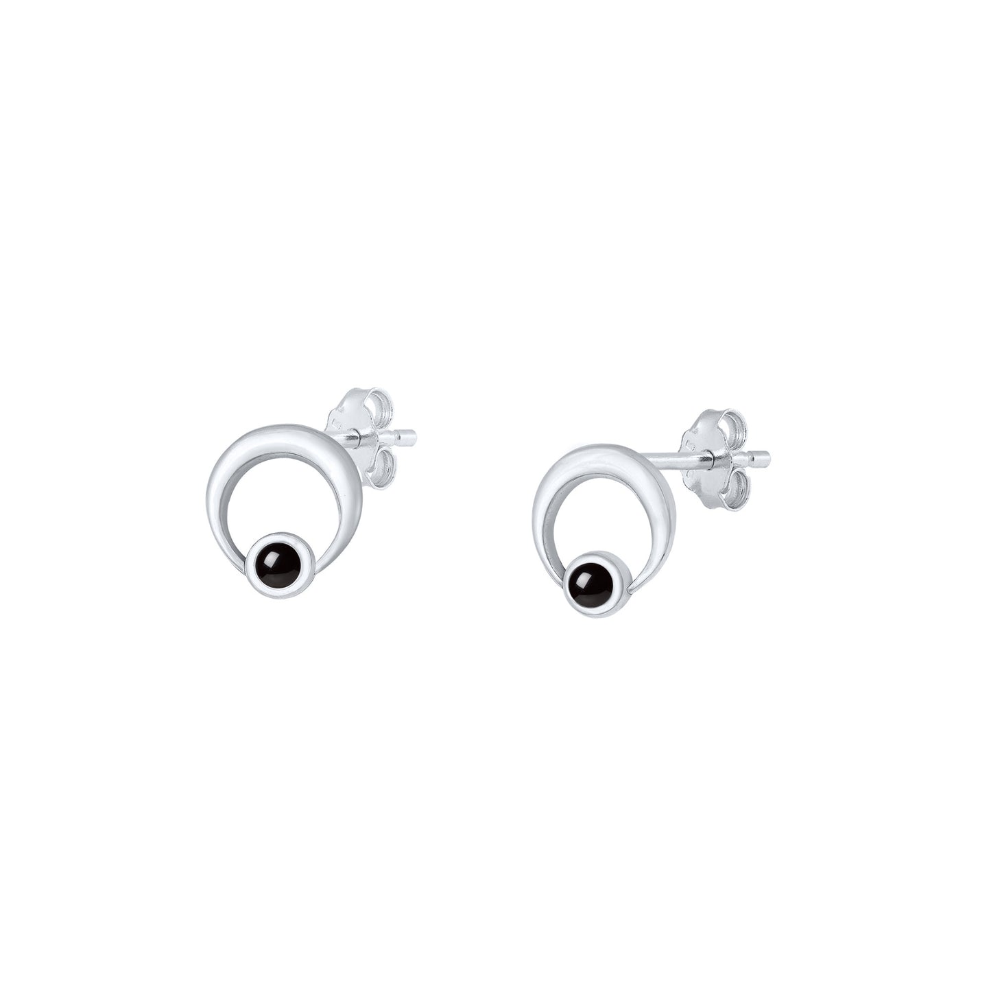 Silver Stone Earring