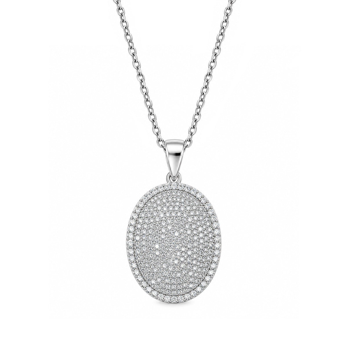 Silver CZ Necklace