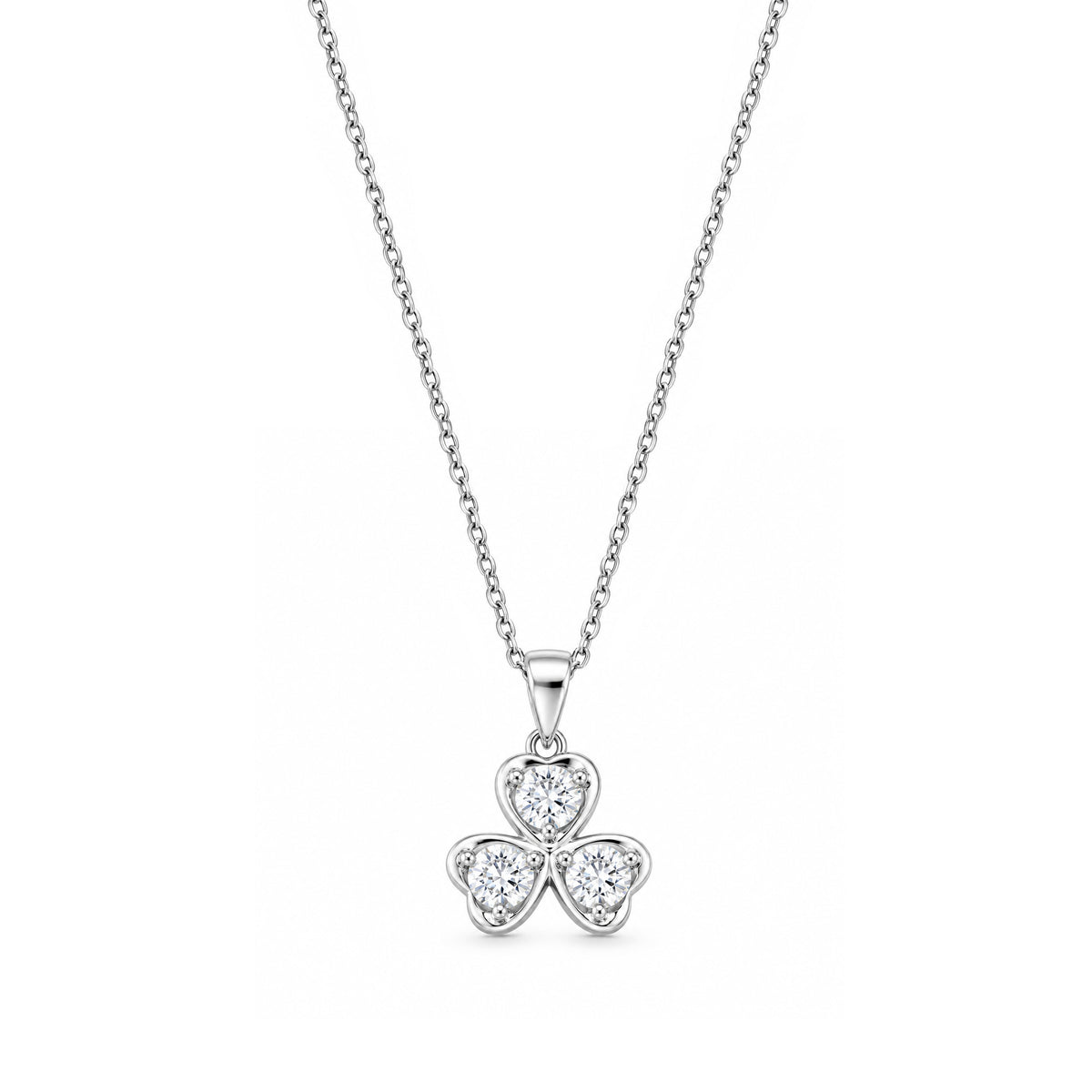 Silver CZ Necklace