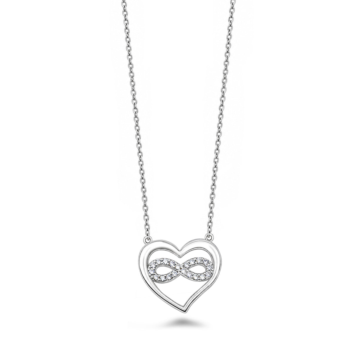 Silver CZ Necklace