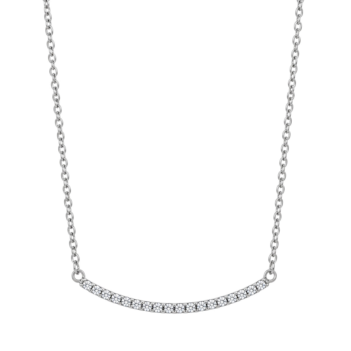 Silver CZ Necklace