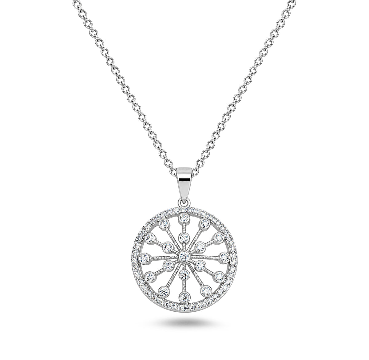 Silver CZ Necklace