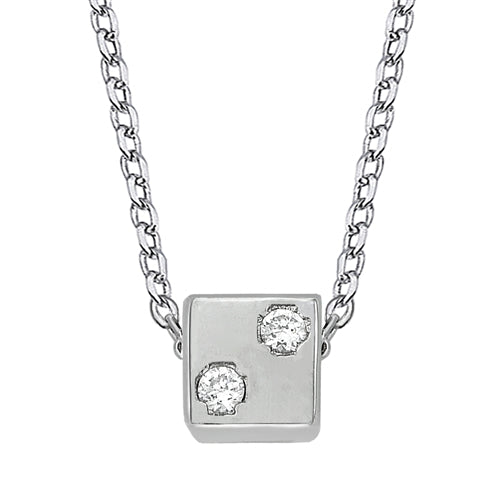 Silver CZ Necklace
