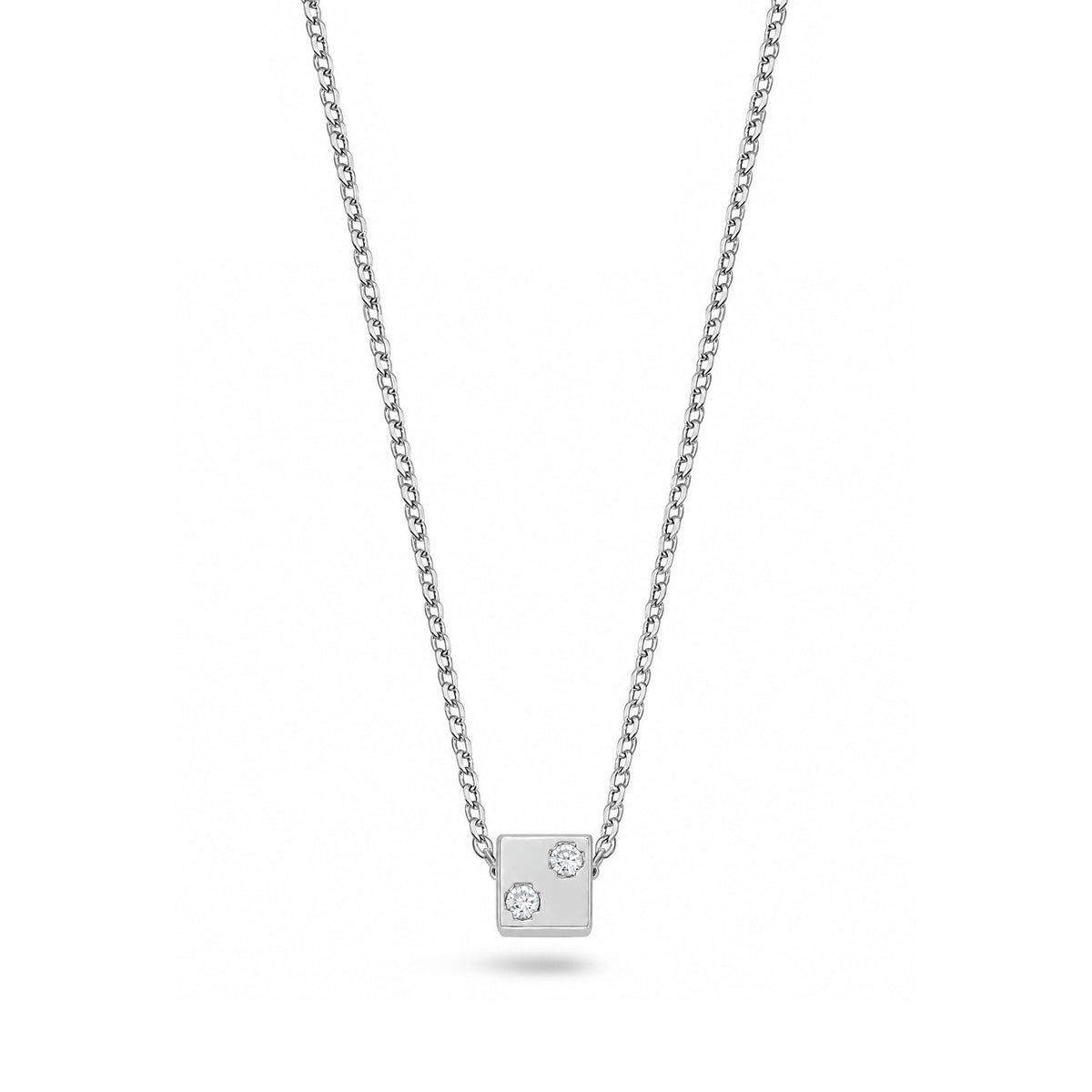Silver CZ Necklace