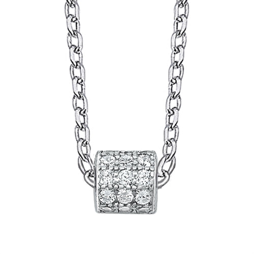 Silver CZ Necklace