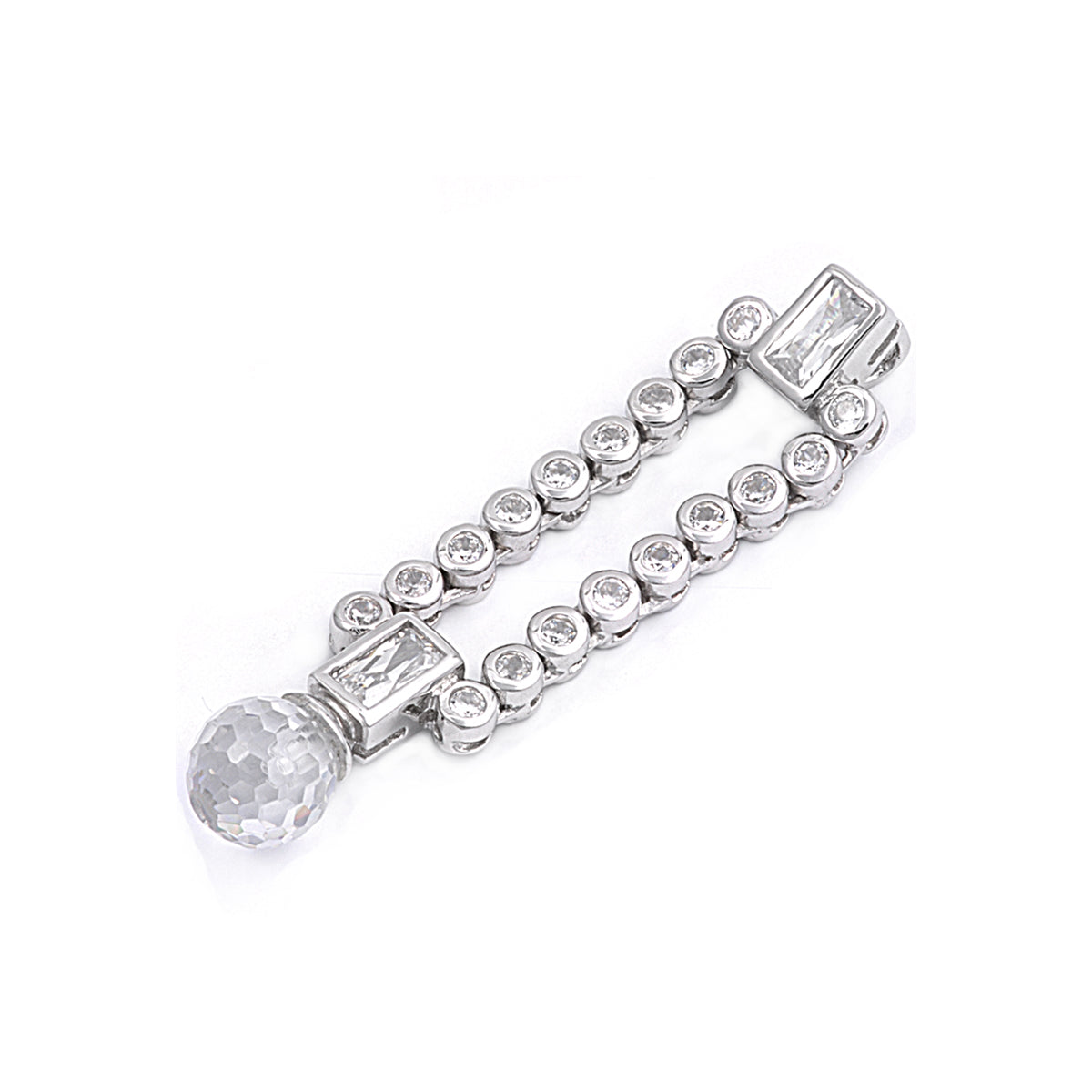 Silver Pendant W/ CZ