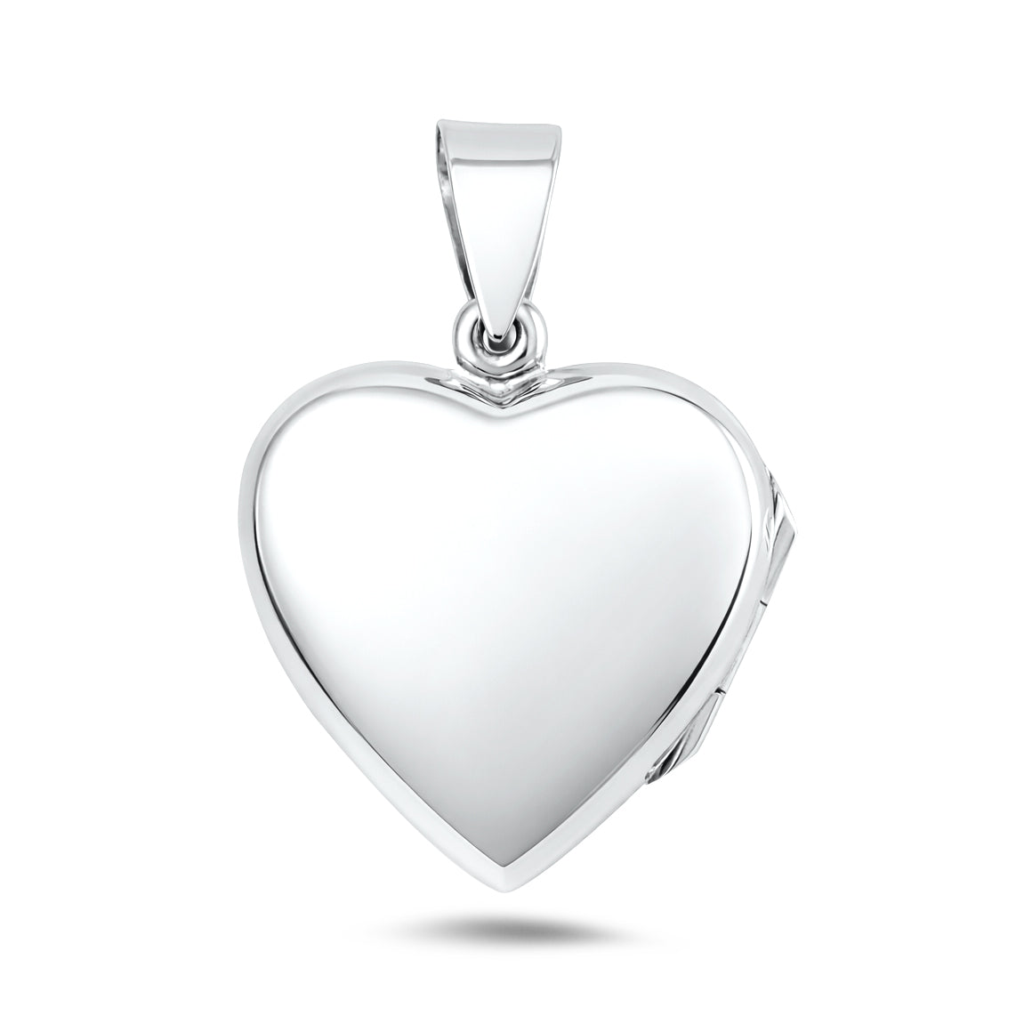 Silver Heart Locket - 30 mm