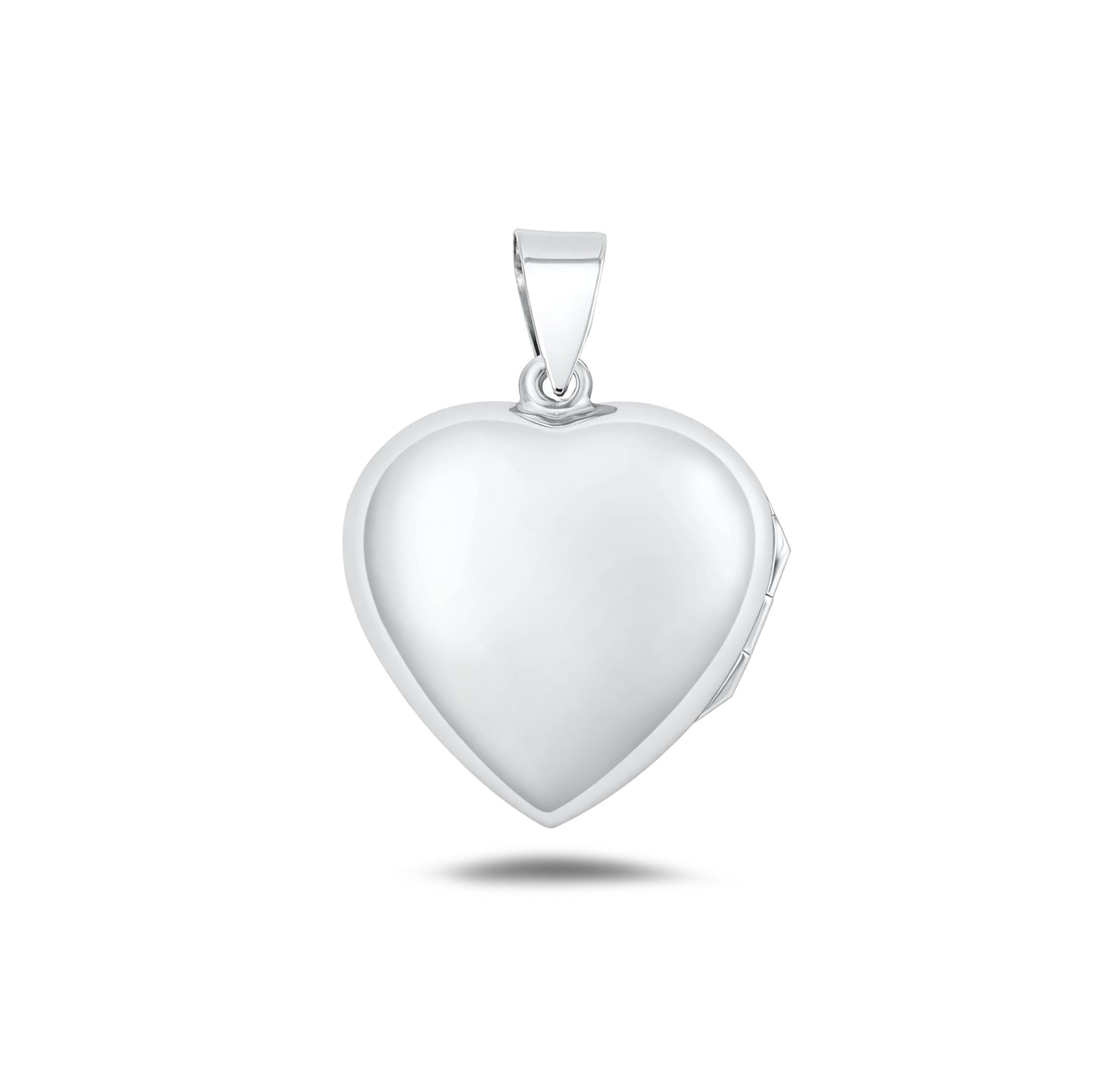 Silver Heart Locket - 24 mm