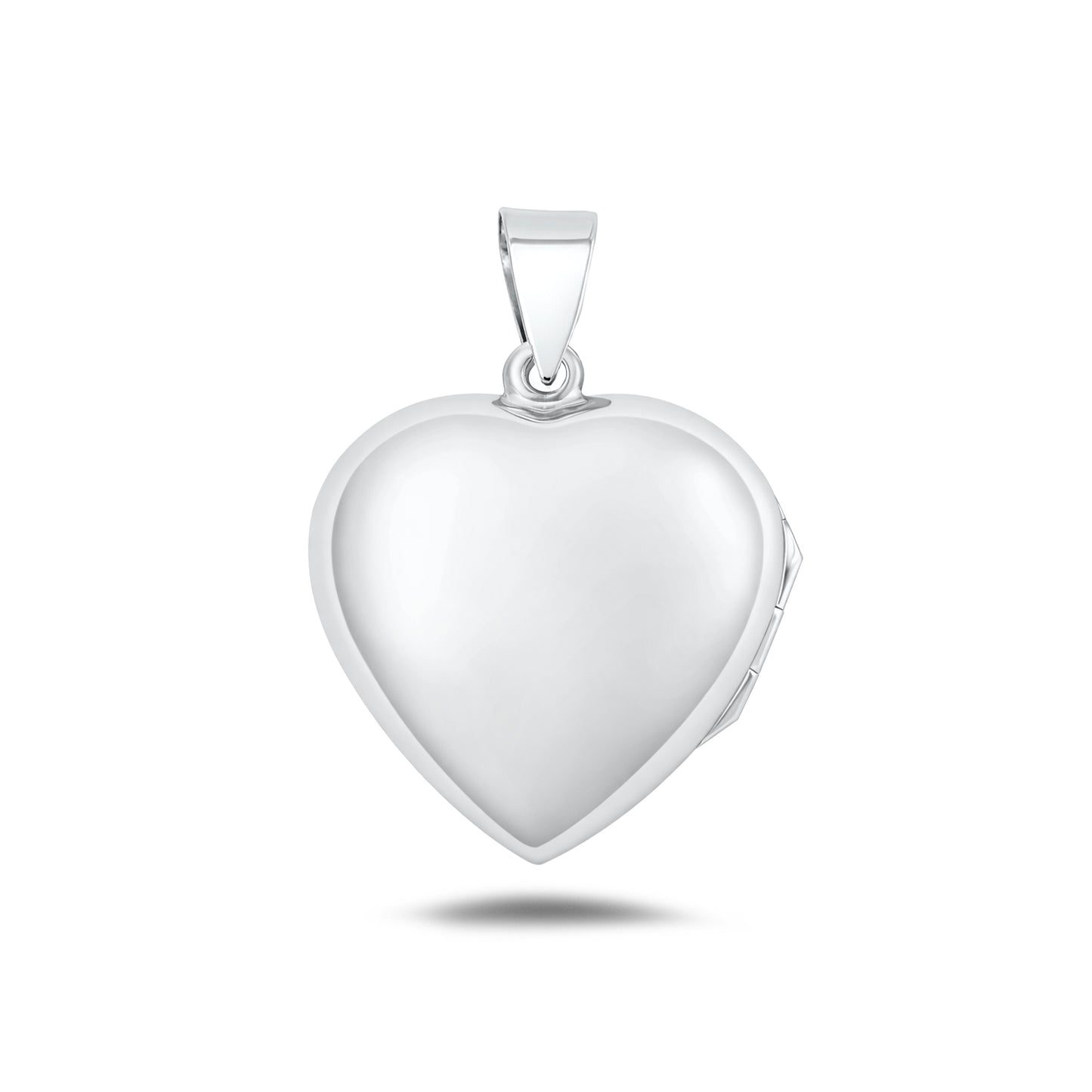Silver Heart Locket - 26 mm