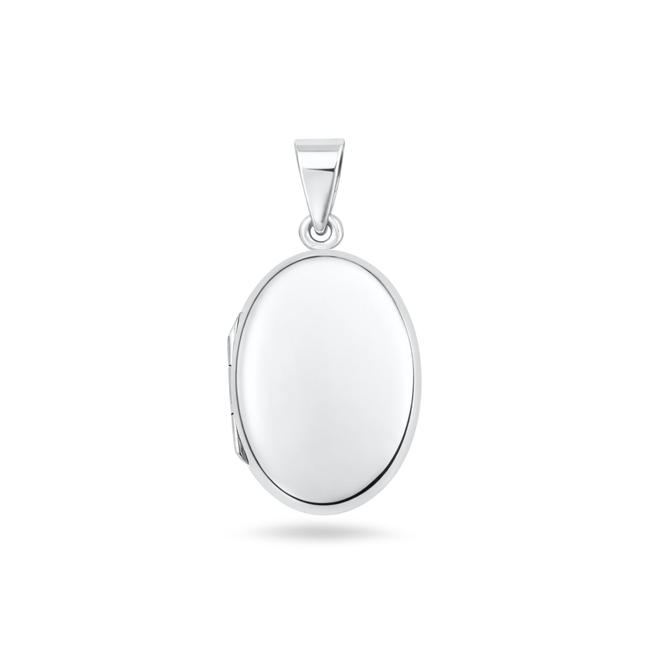 Silver Oval Locket - 23 mm