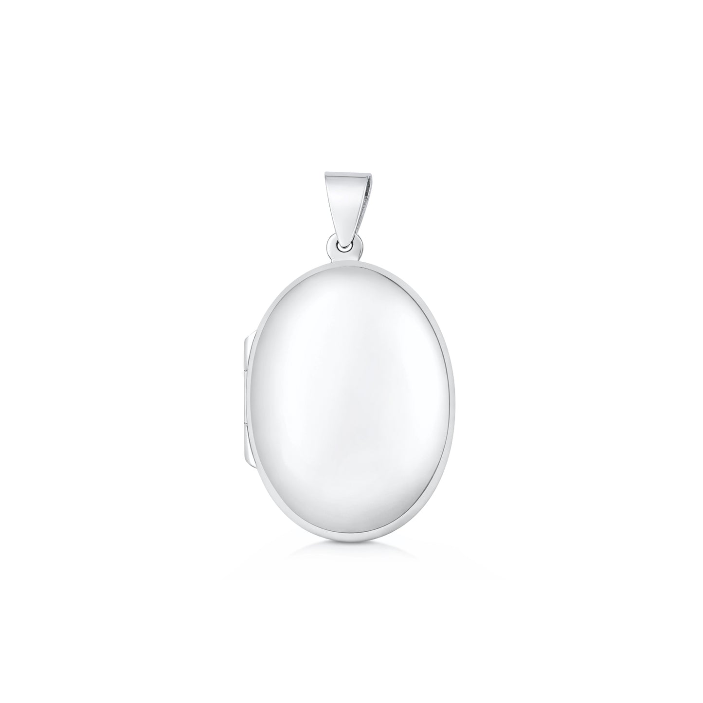 Silver Oval Locket - 25 mm