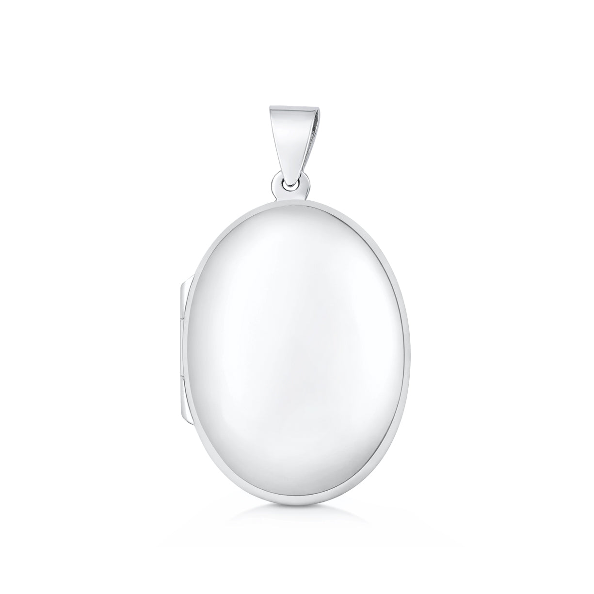 Silver Oval Locket - 30 mm