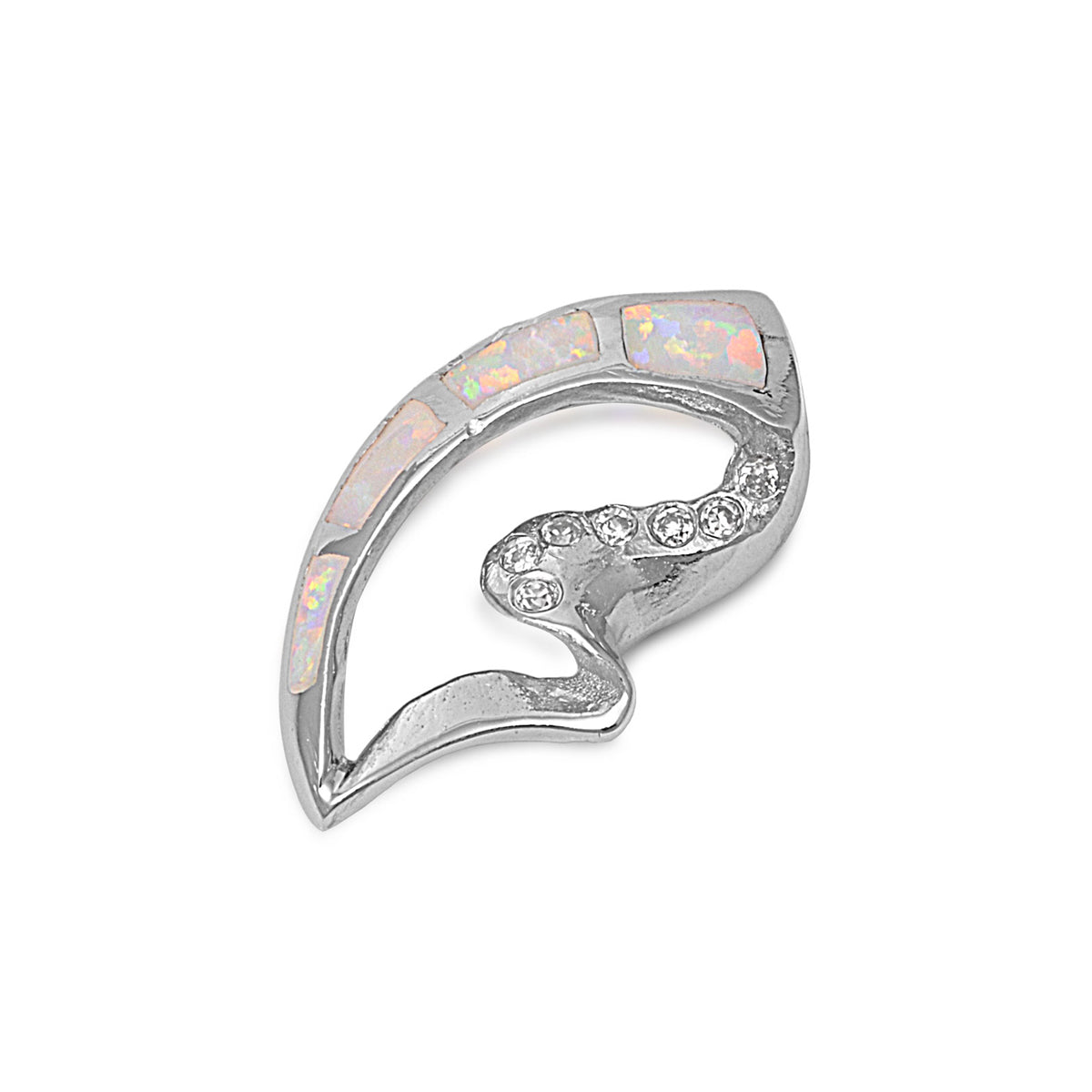 Silver Lab Opal Pendant