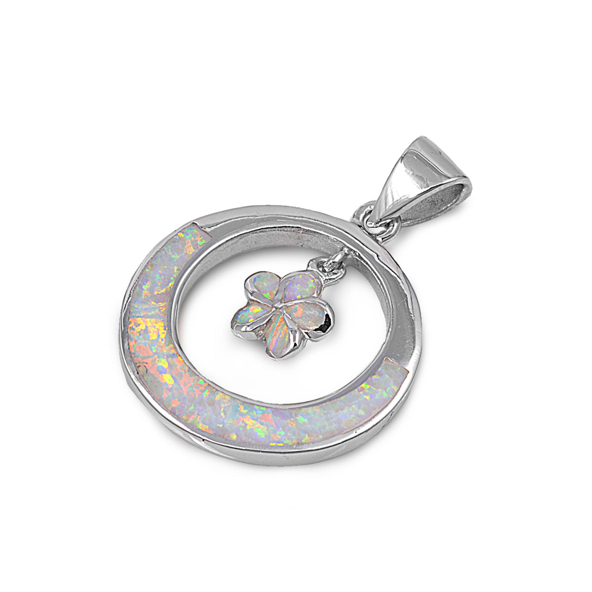 Silver Lab Opal Pendant
