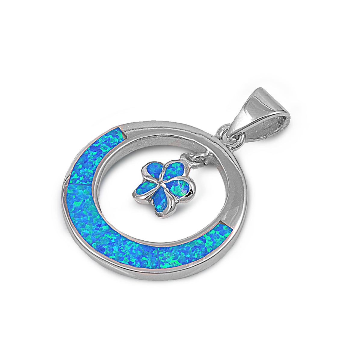 Silver Lab Opal Pendant