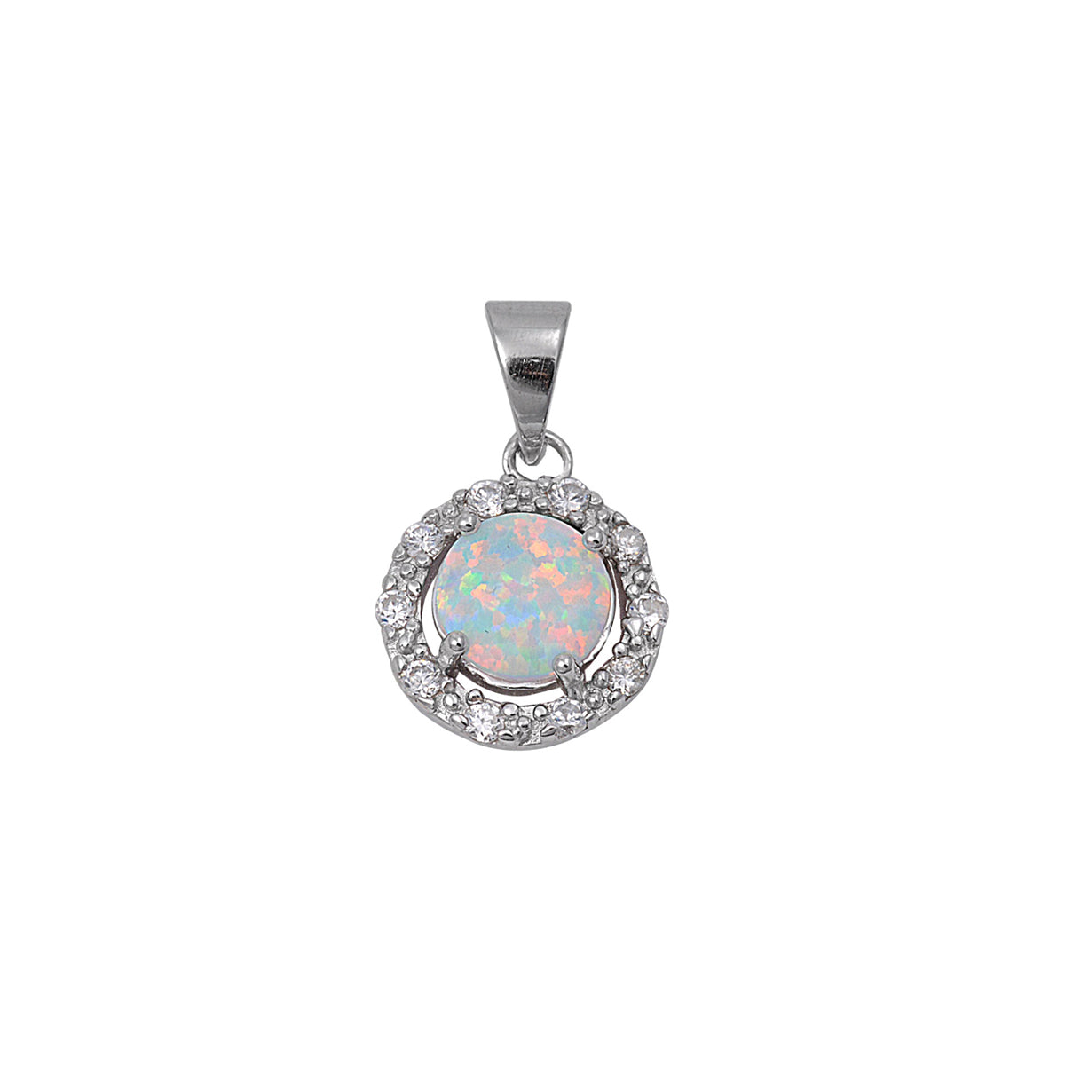 Silver Lab Opal Pendant