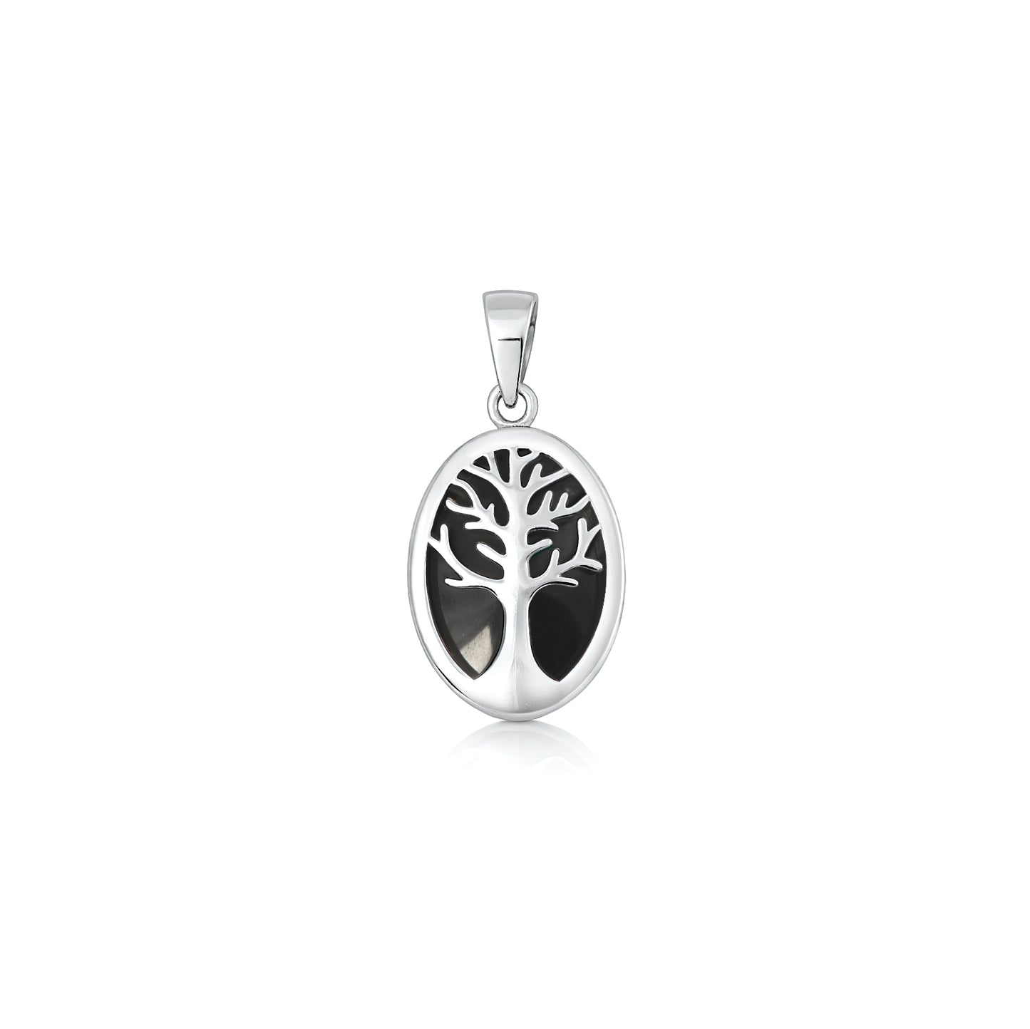Silver Stone Pendant - Tree of Life