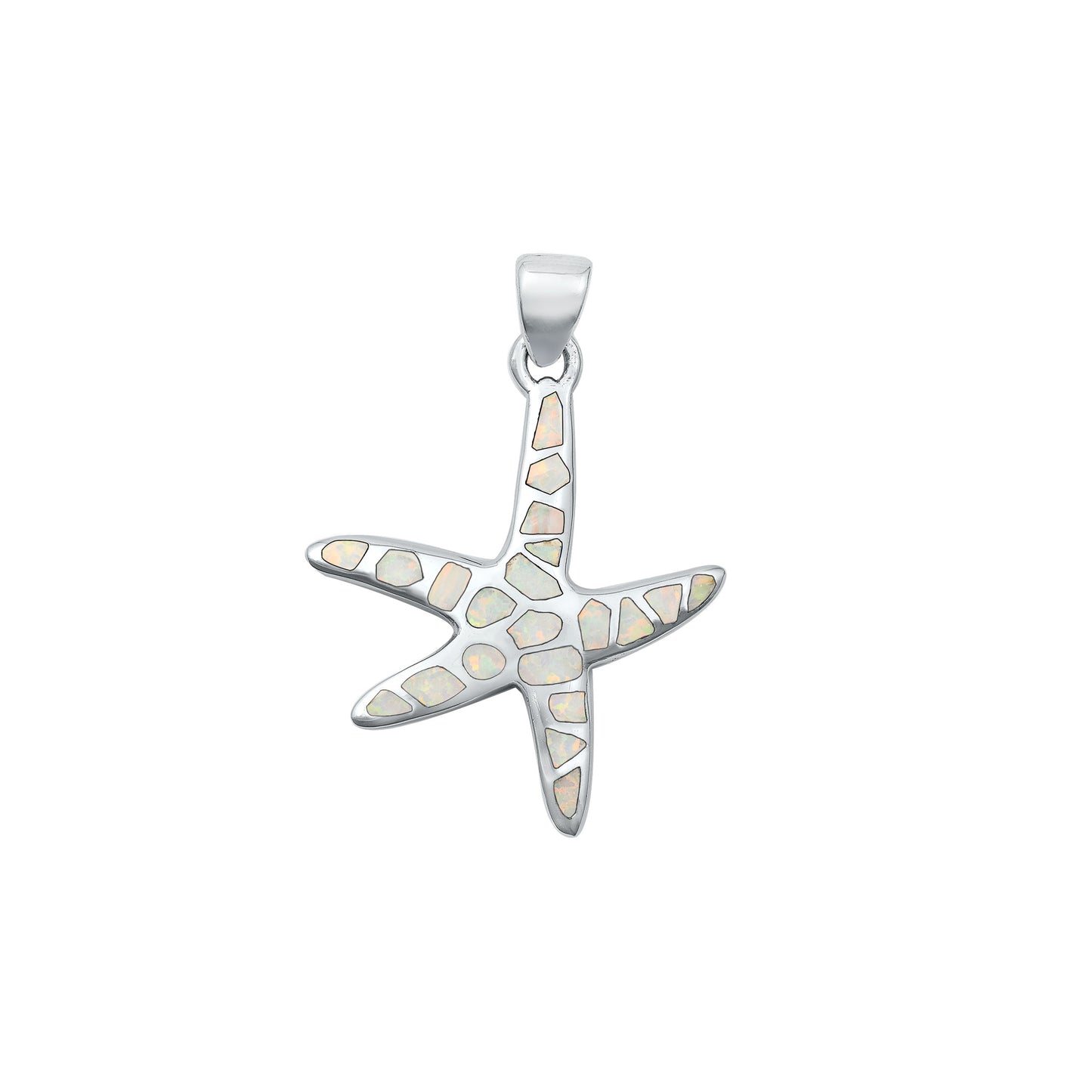 Silver Stone Pendant - Starfish