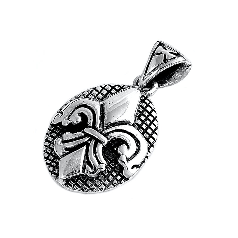 Silver Pendant - Fleur De Lise
