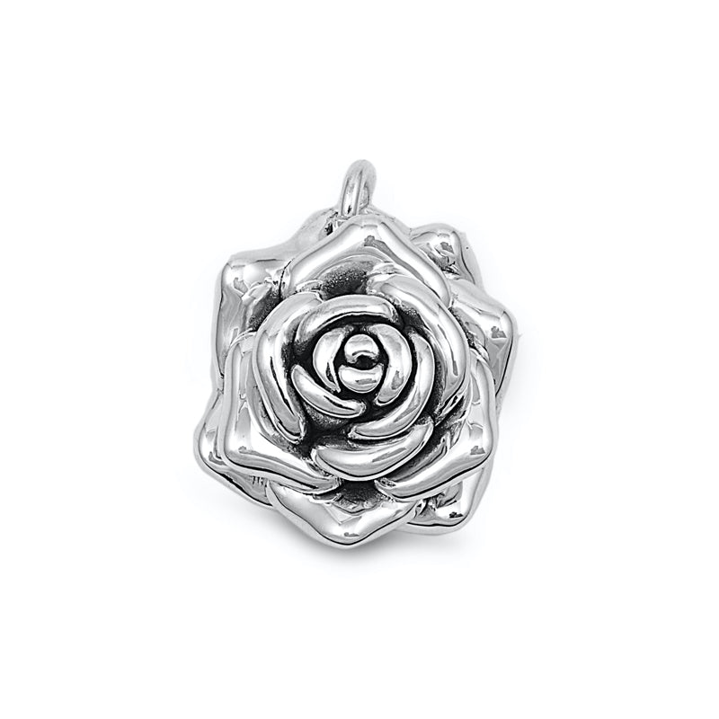 Silver Pendant - Rose