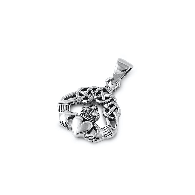 Silver Pendant - Claddagh