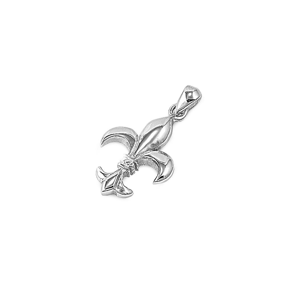 Silver Pendant - Fleur De Lise