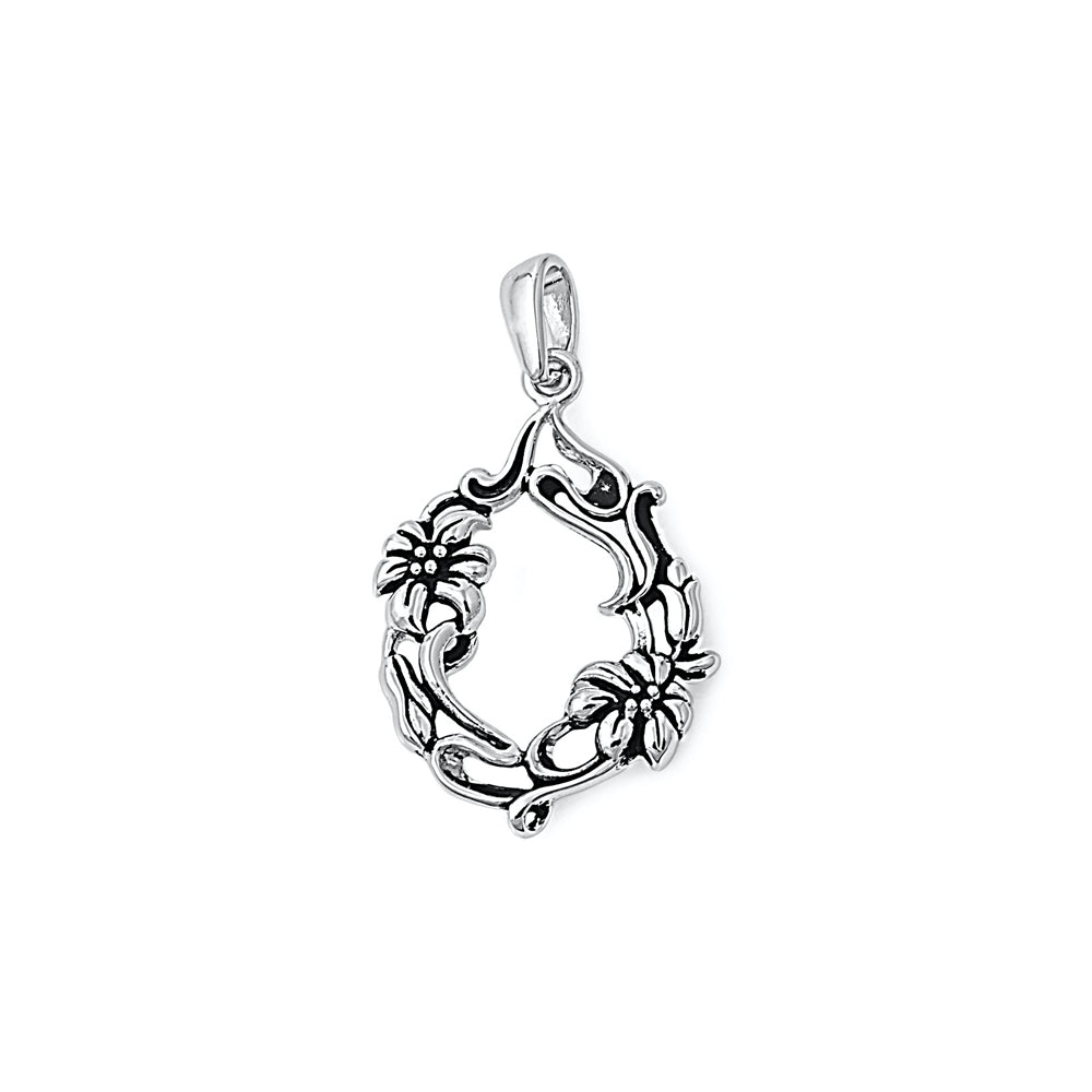 Silver Pendant - Flower
