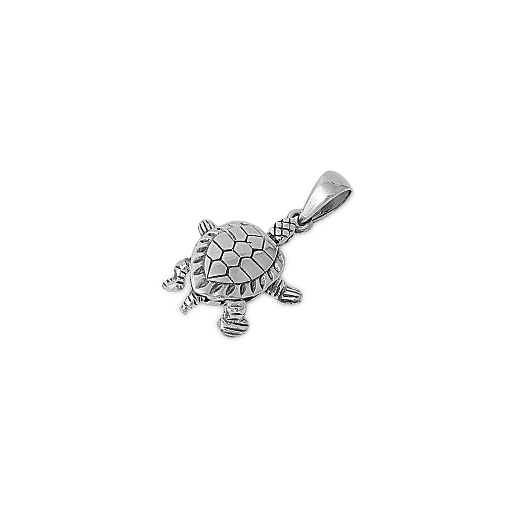 Silver Pendant - Turtle