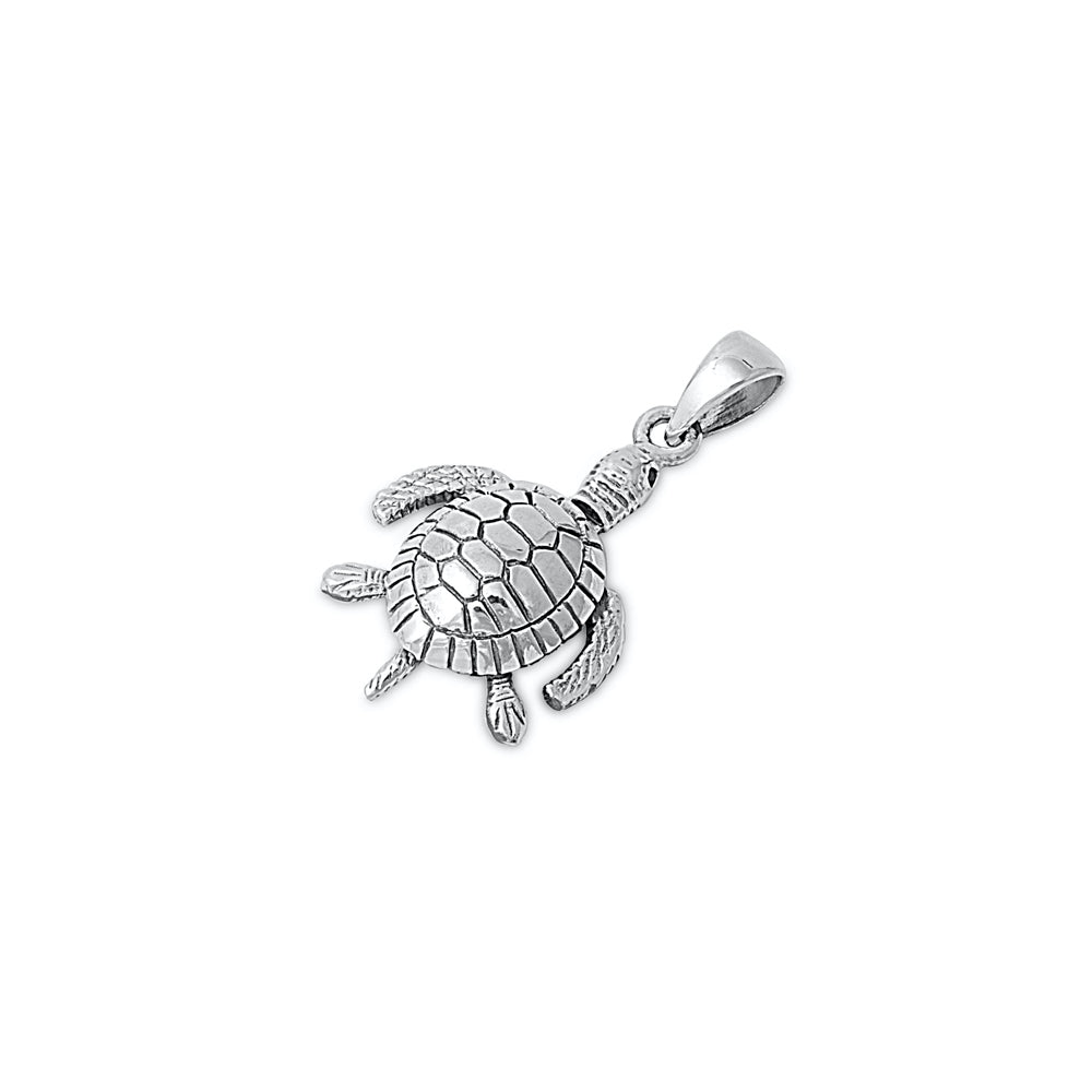 Silver Pendant - Turtle