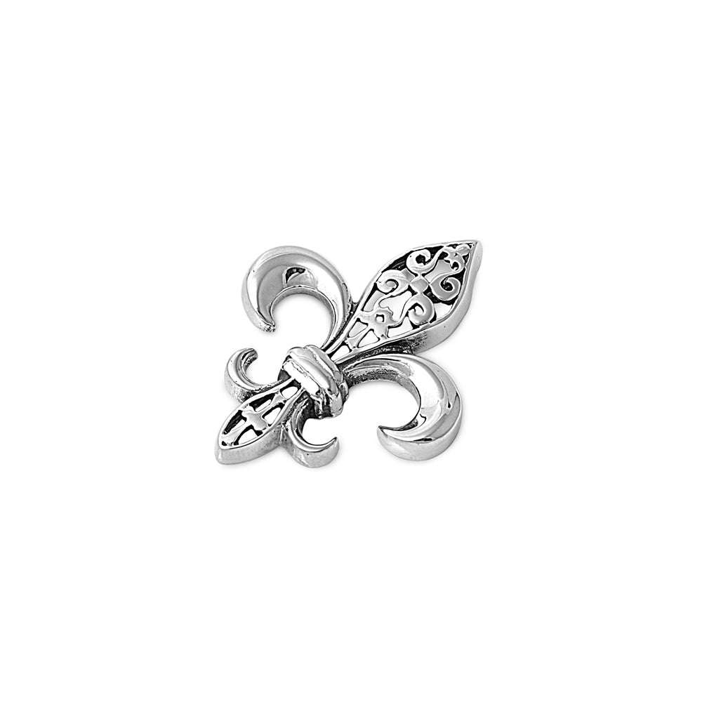 Silver Pendant - Fleur De Lise
