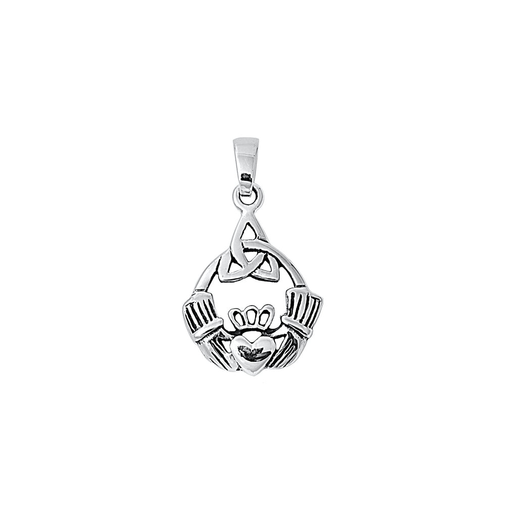 Silver Pendant - Claddagh