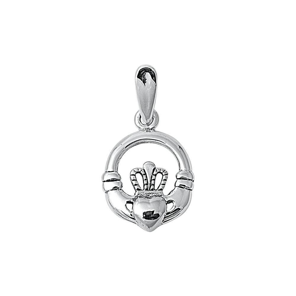 Silver Pendant - Claddagh