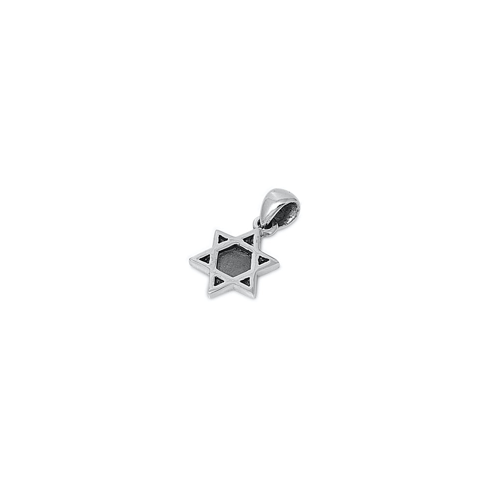 Silver Pendant - Jewish Star