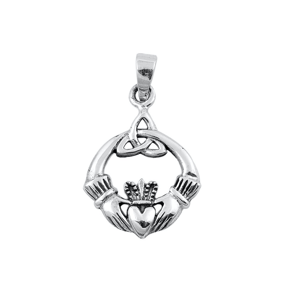 Silver Pendant - Claddagh