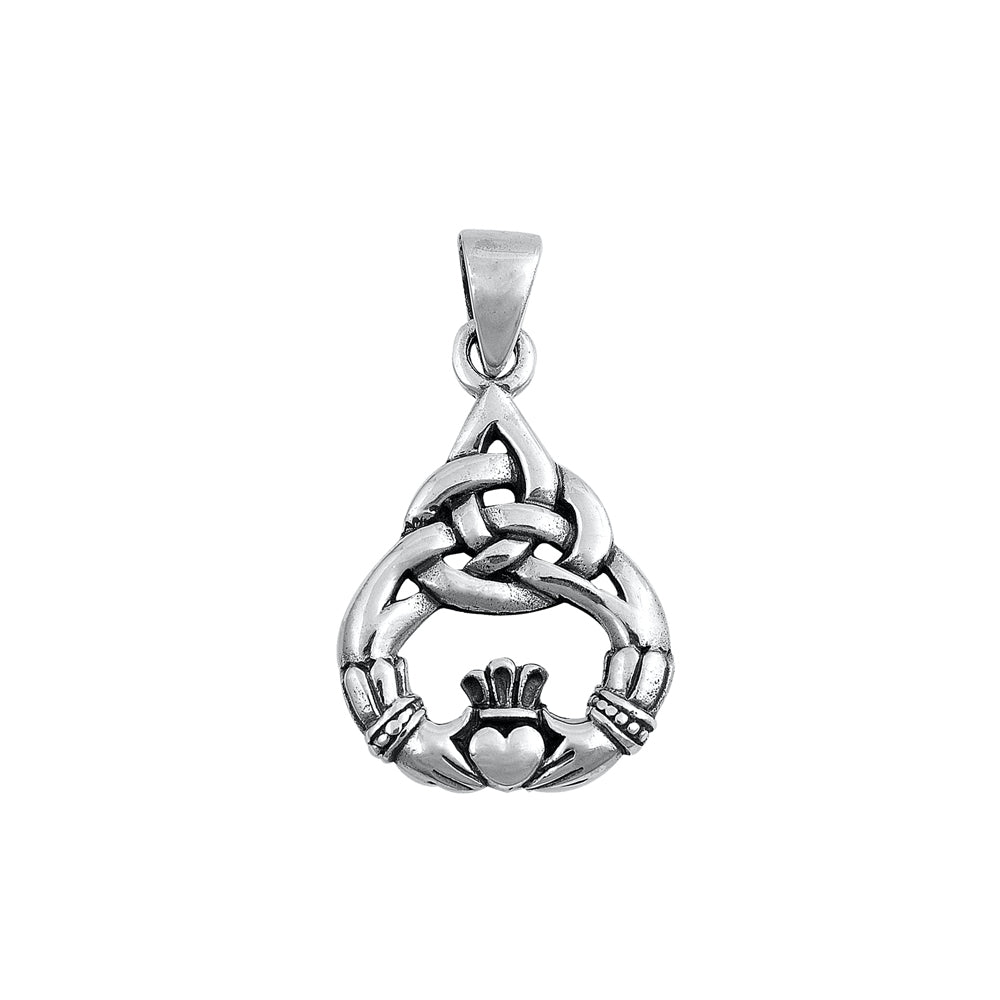 Silver Pendant - Celtic Claddaugh