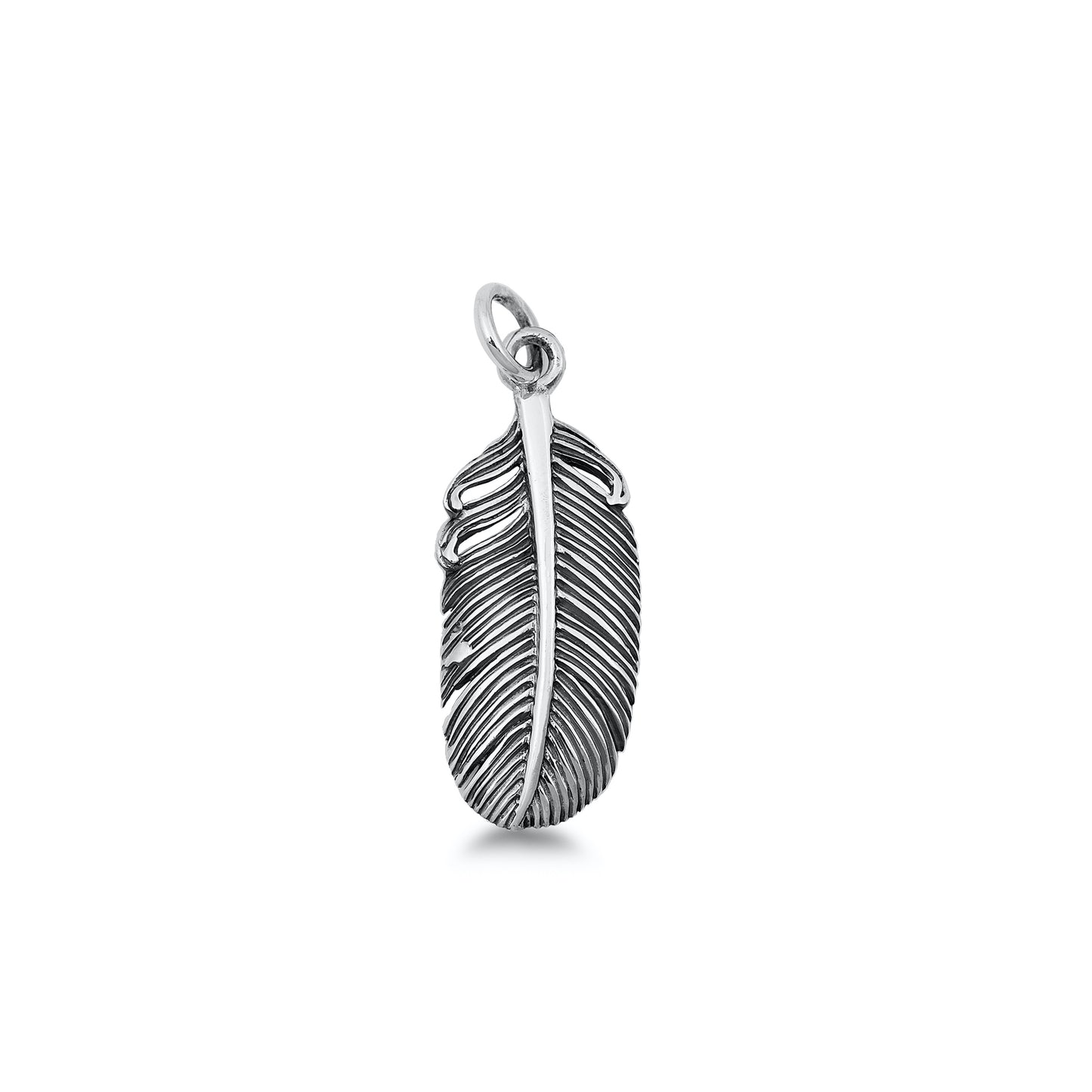 Silver Pendant - Feather