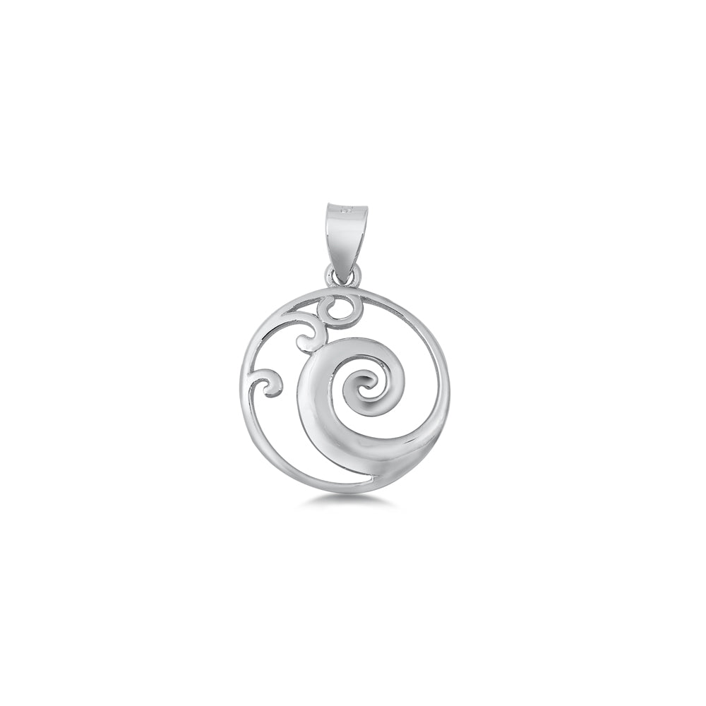 Silver Pendant - Wave